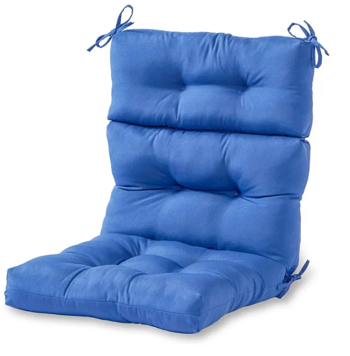 HKM-938067 High-Back Waterproof Outdoor Folding Chair Cushion with Non-Slip Design and Adjustable Strap