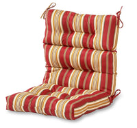 HKM-938067 High-Back Waterproof Outdoor Folding Chair Cushion with Non-Slip Design and Adjustable Strap