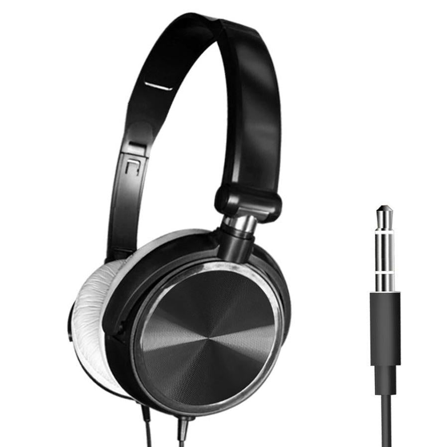 HKM-938195 Wired Bass Headphones with In-Line Microphone and 1.2m Cable - Excellent Sound Quality
