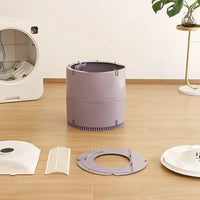 HKM-938323 Smart Automatic Cat Litter Box with WiFi App Control and Self-Cleaning Feature