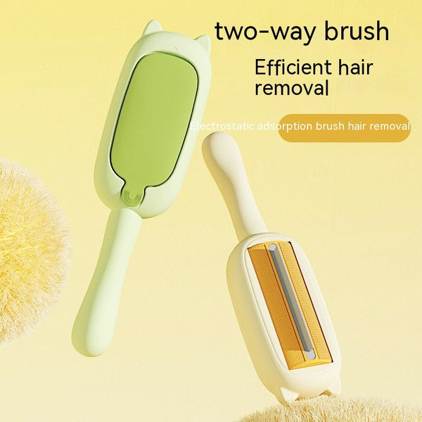HKM-9383997 Two-Way Roller Pet Hair Brush with Electrostatic Adsorption - Available in Green, Blue, and Yellow