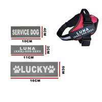 HKM-9384253 Dog Chest Strap with DO NOT PET Sign - White Text on Black Background