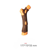 HKM-9385661 Indestructible Dog Chew Bone with Real Beef Flavor - Safe Nylon and Cowhide Teething Toy for All Dog Sizes