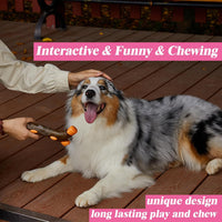 HKM-9385661 Indestructible Dog Chew Bone with Real Beef Flavor - Safe Nylon and Cowhide Teething Toy for All Dog Sizes