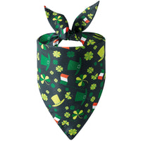 HKM-9385789 Stylish Cartoon Pet Triangle Scarf for Festivals - Durable Polyester Material, Size L 70x48x48cm