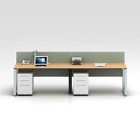 HKM-938579 3-Person Open Office Workstation Desk for Collaborative Work