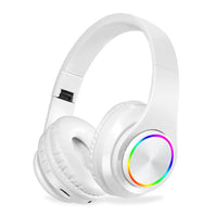 HKM-938707 Colourful Wireless Bluetooth Over-Ear Headphones with Microphone and Deep Bass for PC