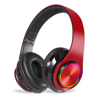HKM-938707 Colourful Wireless Bluetooth Over-Ear Headphones with Microphone and Deep Bass for PC