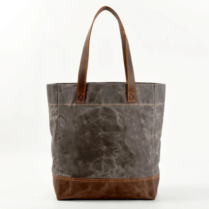 HKM-938771 Vintage Waxed Canvas Leather Shoulder Bag in Green, Grey, and Black - Eco-Friendly Daily Use Armpit Bag