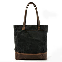 HKM-938771 Vintage Waxed Canvas Leather Shoulder Bag in Green, Grey, and Black - Eco-Friendly Daily Use Armpit Bag