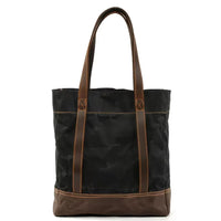 HKM-938771 Vintage Waxed Canvas Leather Shoulder Bag in Green, Grey, and Black - Eco-Friendly Daily Use Armpit Bag