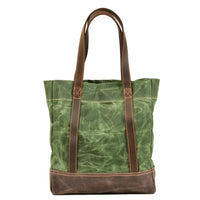 HKM-938771 Vintage Waxed Canvas Leather Shoulder Bag in Green, Grey, and Black - Eco-Friendly Daily Use Armpit Bag