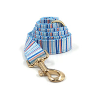 HKM-9387965 Striped Print Pet Chest Harness and Leash Set with Trash Bag and Ribbon
