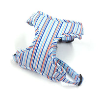HKM-9387965 Striped Print Pet Chest Harness and Leash Set with Trash Bag and Ribbon