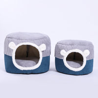 HKM-9388221 Quilted Dual-Purpose Warm Cat Nest for Kittens - Polyester - Size S & M Available