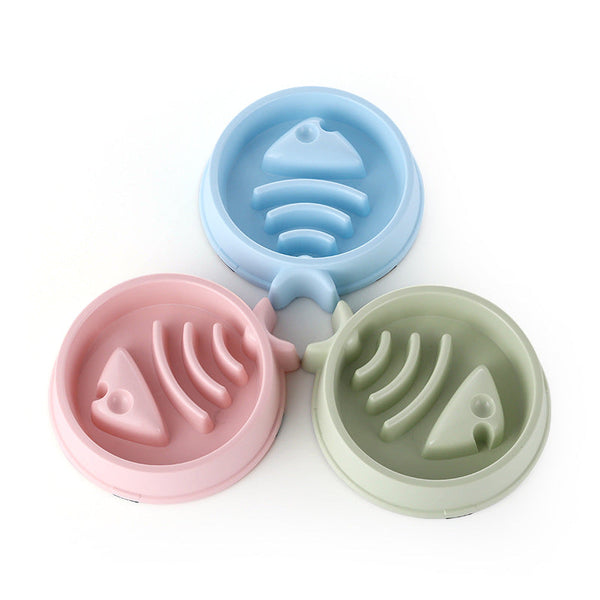 HKM-9388349 Anti-Skid Slow Feeding Dog Bowl - Durable and Easy to Clean PP Material