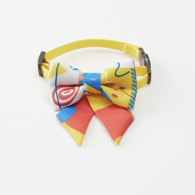 HKM-9390141 Elegant Pet Tie Bow for Cats & Small Dogs - Medium Size, Durable Polyester