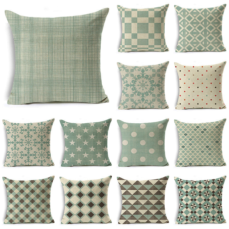 HKM-939155 Linen Peach Skin Pillowcase - Ultra Soft Cushion Cover, 45x45cm, Versatile for Any Space