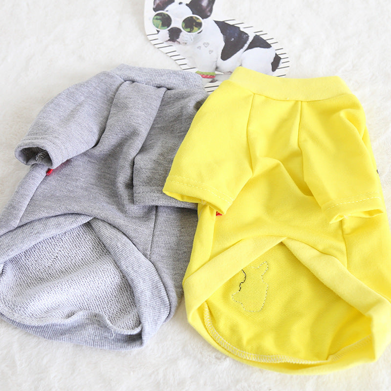 HKM-9391933 Cotton Dog Clothing for Small to Medium Breeds - Adjustable Size Options Available