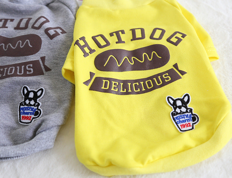 HKM-9391933 Cotton Dog Clothing for Small to Medium Breeds - Adjustable Size Options Available