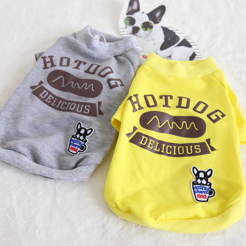 HKM-9391933 Cotton Dog Clothing for Small to Medium Breeds - Adjustable Size Options Available