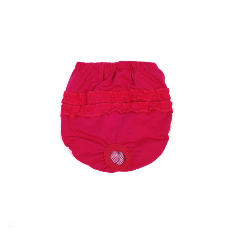 HKM-9392317 Comfortable Female Dog Belly Band - Menstrual Diaper Pants in Blue, Rose, Green, Yellow, Iridescent
