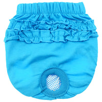 HKM-9392317 Comfortable Female Dog Belly Band - Menstrual Diaper Pants in Blue, Rose, Green, Yellow, Iridescent