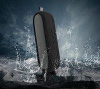HKM-939347 Portable Waterproof Bluetooth Speaker with Dual 5W Audio, 2600mAh Rechargeable Battery, and 8-Hour Playtime for Outdoor Activities