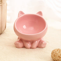 HKM-9394109 Ceramic Pet Bowl for Cats and Dogs - Stylish and Durable Design in Various Colors