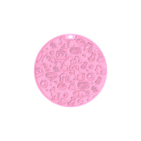 HKM-9394749 Round Silicone Pet Licking Mat - Multiple Colors Available for Interactive Feeding