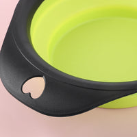 HKM-9397181 Portable Silicone Folding Bowl for Pets - Ideal for Dog and Cat Food & Water Outdoors