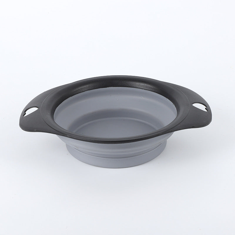 HKM-9397181 Portable Silicone Folding Bowl for Pets - Ideal for Dog and Cat Food & Water Outdoors