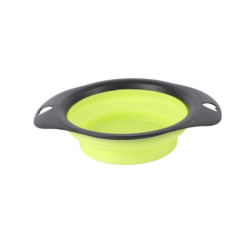 HKM-9397181 Portable Silicone Folding Bowl for Pets - Ideal for Dog and Cat Food & Water Outdoors