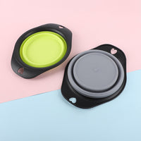 HKM-9397181 Portable Silicone Folding Bowl for Pets - Ideal for Dog and Cat Food & Water Outdoors