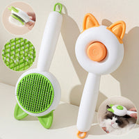 HKM-939795 Self-Cleaning Pet Hair Removal Brush for Dogs and Cats - Grooming Comb with Durable Materials