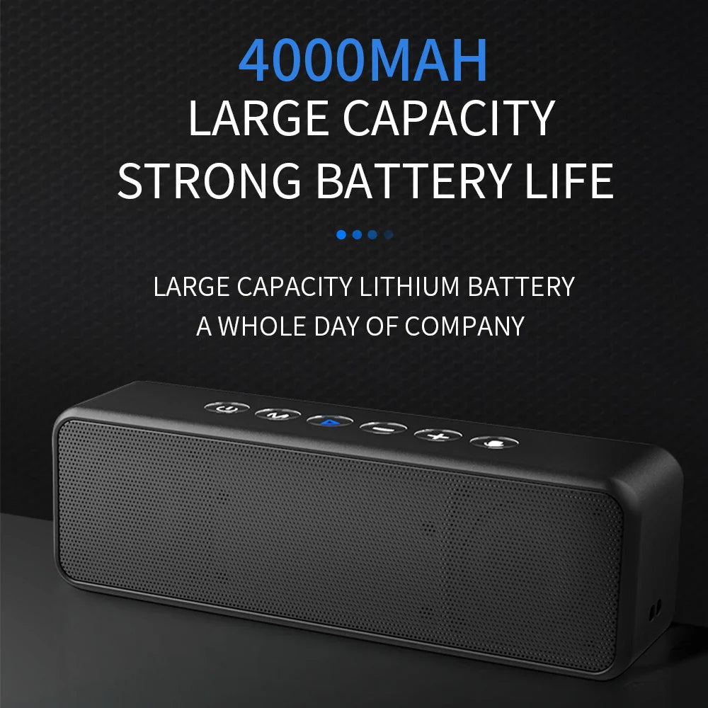 HKM-939859 Portable Wireless Speaker with IPX7 Waterproof Rating and 24 Hours Playtime, Dual 20W Bass Performance
