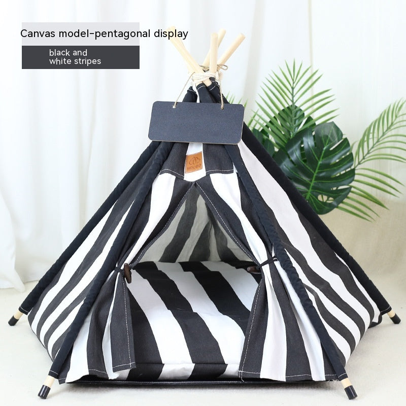 HKM-9398717 Cozy Removable & Washable Cat Tent with Insulation, Foldable Design - Various Sizes Available