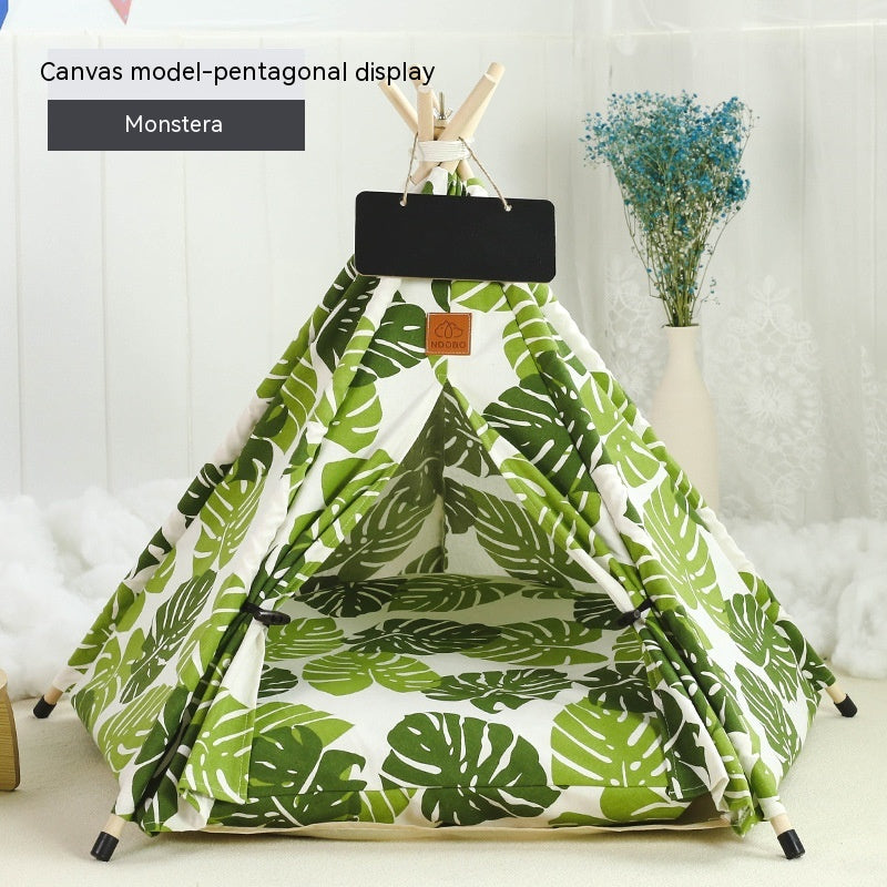 HKM-9398717 Cozy Removable & Washable Cat Tent with Insulation, Foldable Design - Various Sizes Available