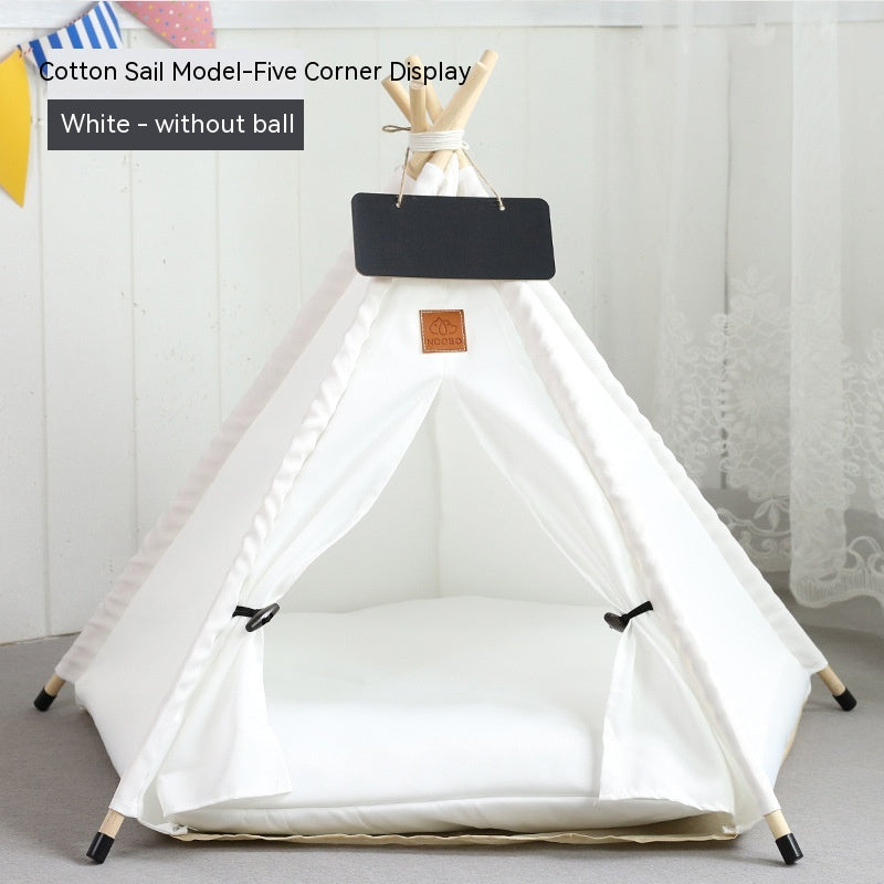 HKM-9398717 Cozy Removable & Washable Cat Tent with Insulation, Foldable Design - Various Sizes Available
