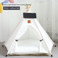 HKM-9398717 Cozy Removable & Washable Cat Tent with Insulation, Foldable Design - Various Sizes Available