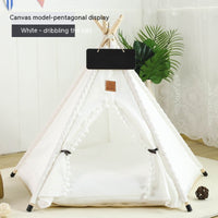 HKM-9398717 Cozy Removable & Washable Cat Tent with Insulation, Foldable Design - Various Sizes Available