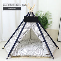 HKM-9398717 Cozy Removable & Washable Cat Tent with Insulation, Foldable Design - Various Sizes Available