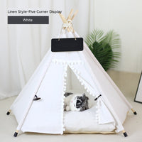 HKM-9398717 Cozy Removable & Washable Cat Tent with Insulation, Foldable Design - Various Sizes Available