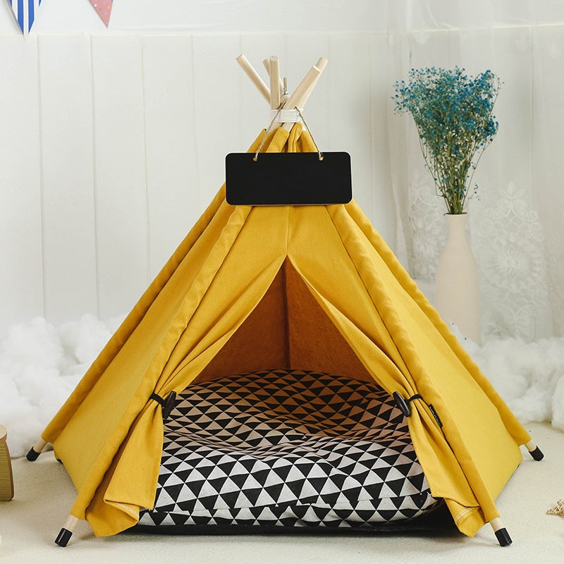 HKM-9398717 Cozy Removable & Washable Cat Tent with Insulation, Foldable Design - Various Sizes Available