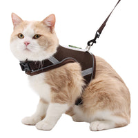 HKM-9399485 Adjustable Reflective Mesh Dog Harness with Traction Rope in Multiple Colors