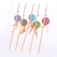HKM-9400509 Solid Wood Cat Toy with Various Fun Shapes for Interactive Play