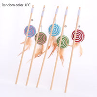 HKM-9400509 Solid Wood Cat Toy with Various Fun Shapes for Interactive Play
