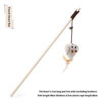 HKM-9400509 Solid Wood Cat Toy with Various Fun Shapes for Interactive Play