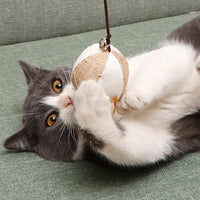 HKM-9400509 Solid Wood Cat Toy with Various Fun Shapes for Interactive Play