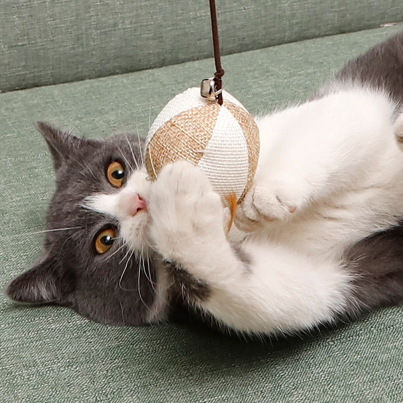 HKM-9400509 Solid Wood Cat Toy with Various Fun Shapes for Interactive Play